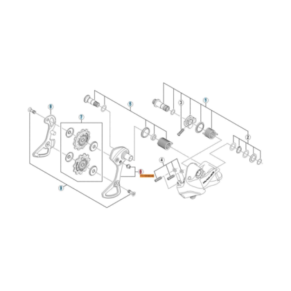Shimano RD9070 Di2 Bakväxel Ytterplatta