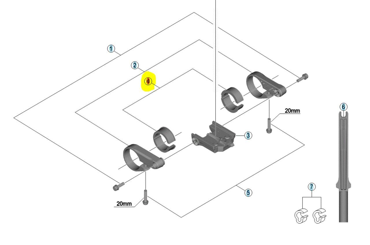 Shimano Steps SC-E6010 25 mm Adapter