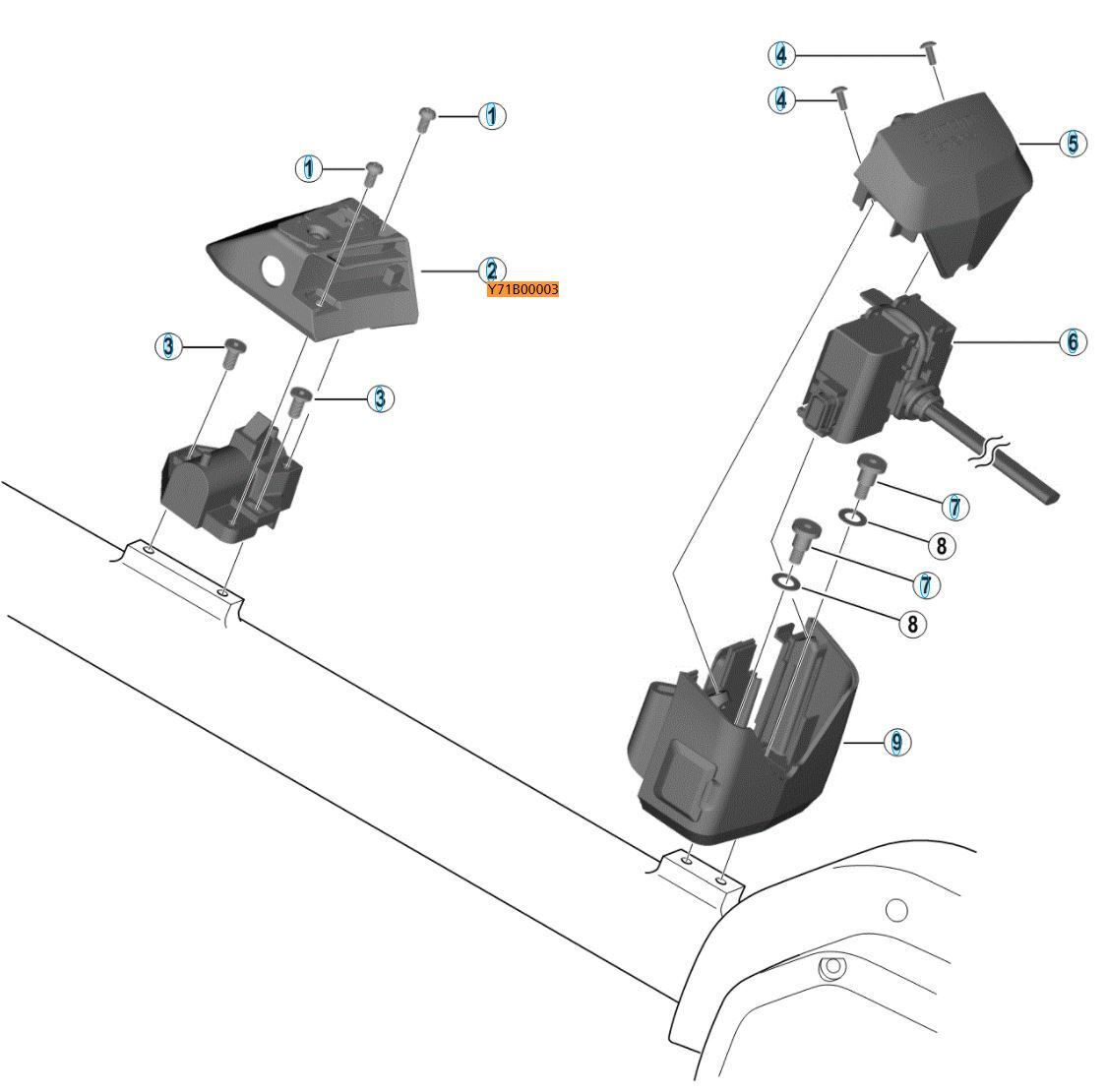 Shimano BM-E6010 Key Unit Cover Assy