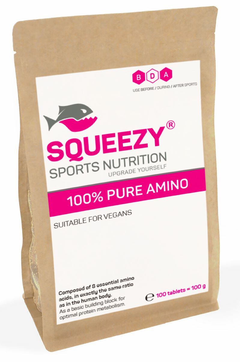 Squeezy 100% Pure Amino - 100 tabletter
