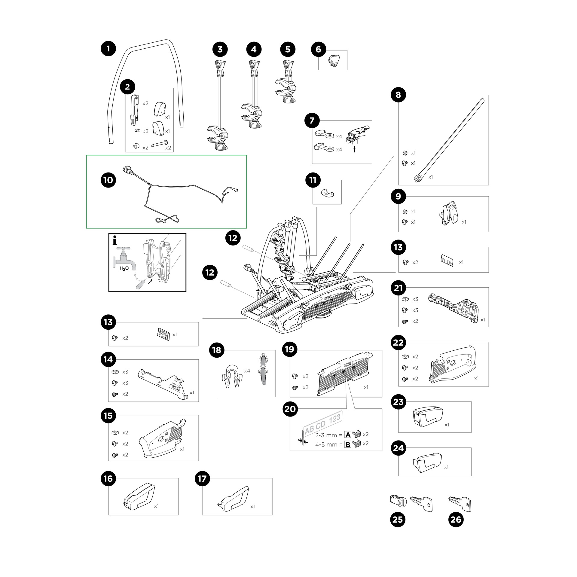 Thule MtgBag cable connector 917
