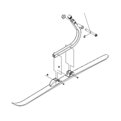 Thule Ski Assembly-LH Ski Pulk