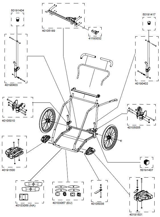 Thule Chariot Plastic Axle Adapter