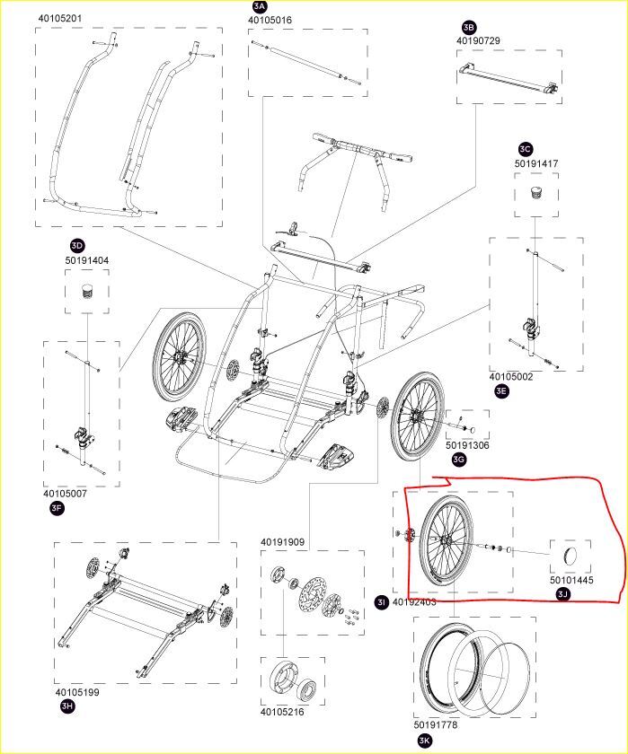 Thule Chariot Wheel Cap