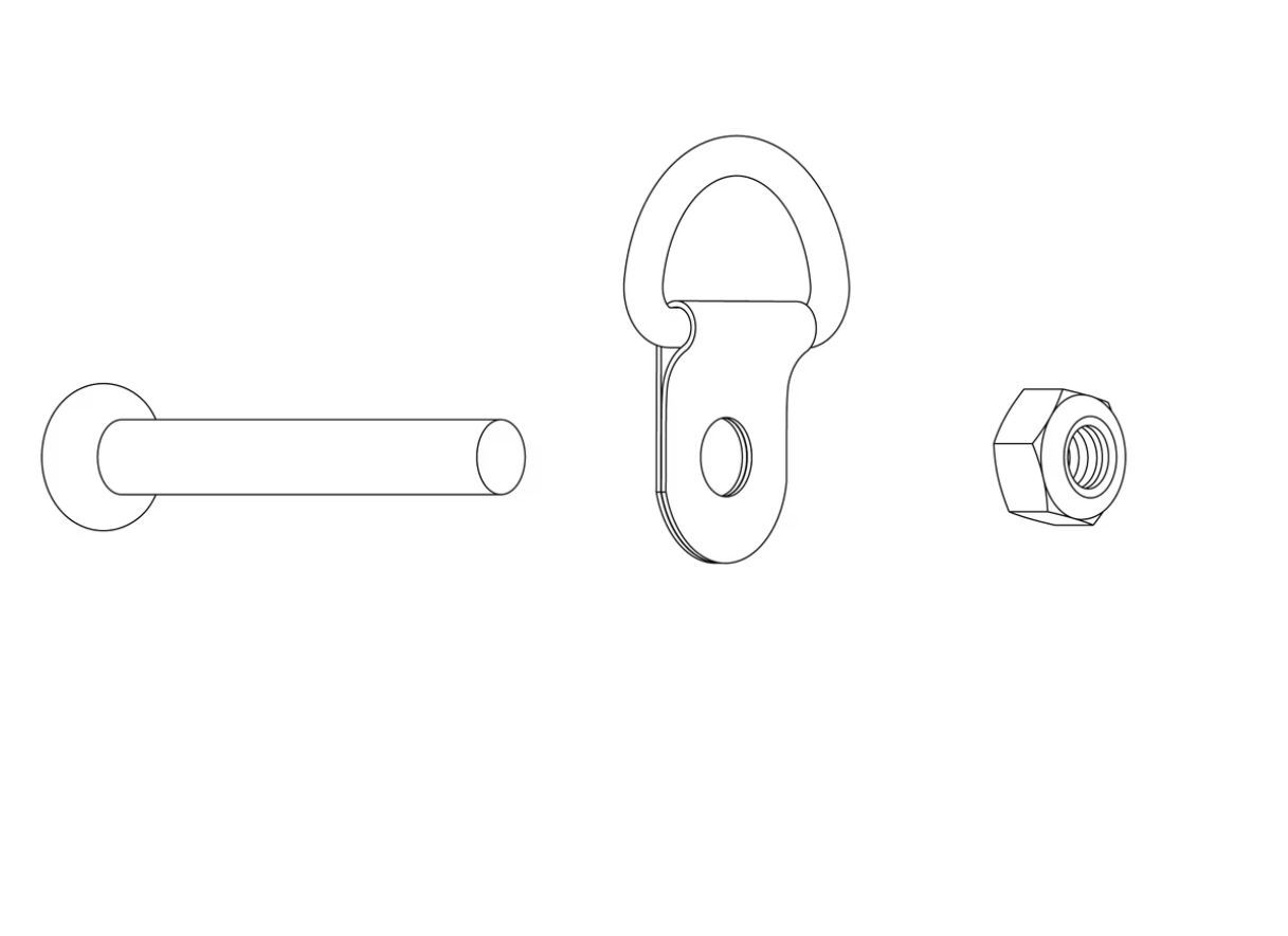 Thule Chariot Hitch Arm Hardware Kit