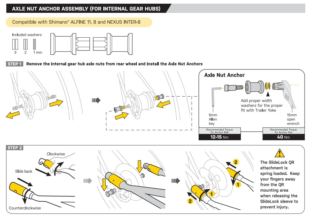 Topeak Journey Trailer TX Mutterset
