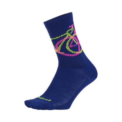 DeFeet Aireator 6" Argyle Navy Strumpor