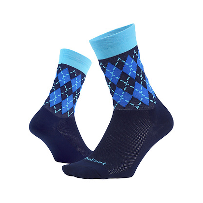 DeFeet Aireator 6" Argyle Navy Strumpor