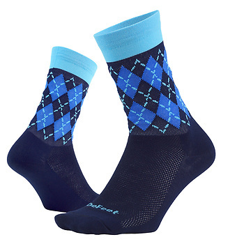 DeFeet Aireator 6" Argyle Navy Strumpor